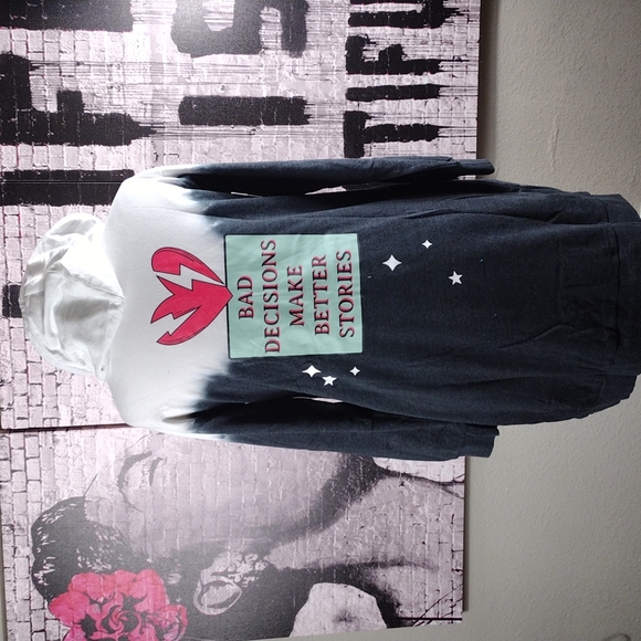 Torrid LoveSick Bad Decision Tie Dye Sweatshirt Dress Sz 2X - Picture 5 of 7